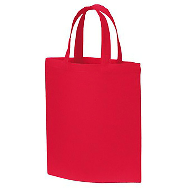 A4コットンバッグ（レッド）　本体：26×33cm 持ち手：2.5×28cm　コットン【250枚入】