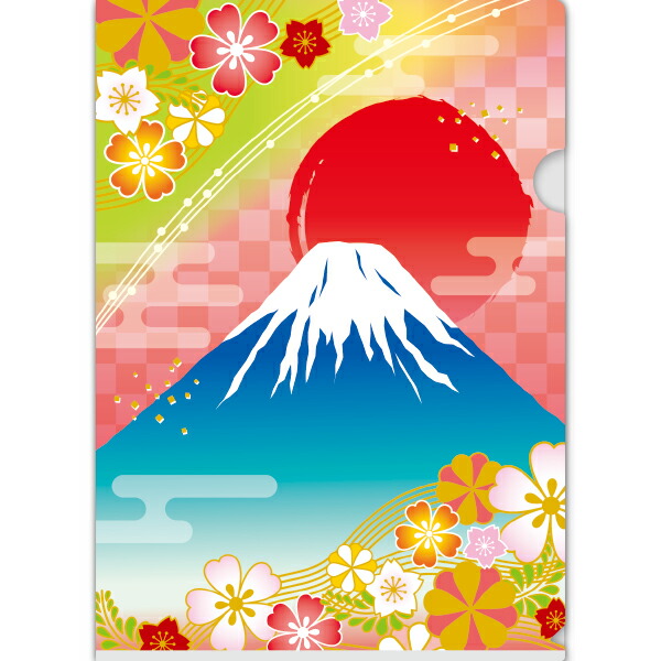 【納期一週間以上】A4クリアファイル 富士山　310×440mm　通常PP素材0.2mm厚【300枚入】