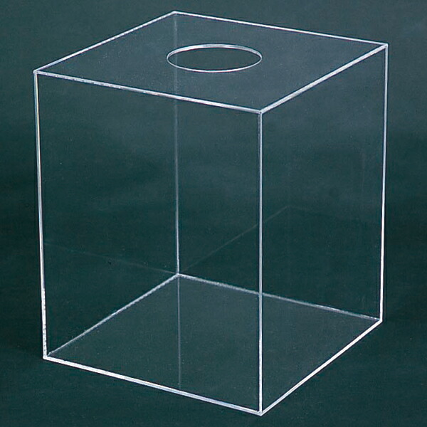 アクリル抽選箱（透明）　30×25×25cm　アクリル2mm（t）【1個入】