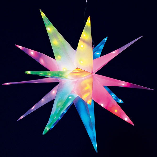 スマートLED ハンギングスターバースト　Φ60cm　PVC・PET樹脂【1ヶ入】