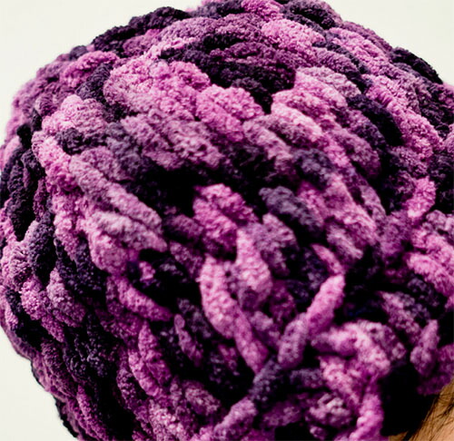 楽天市場 秋冬 ループヤーンの帽子 中級者 編み物キット 毛糸のプロショップ ポプラ