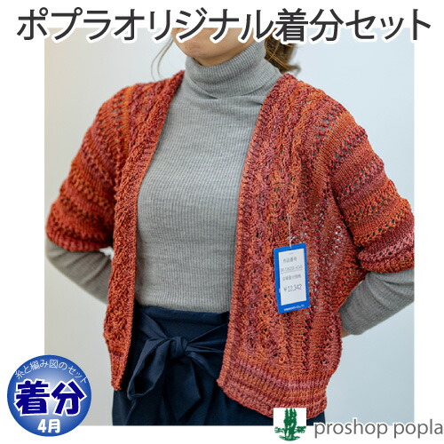 高質で安価 春夏 カーディガン 中級者 編み物キット 毛糸のプロショップ ポプラ 受賞店舗 Salesforcerepublic Co