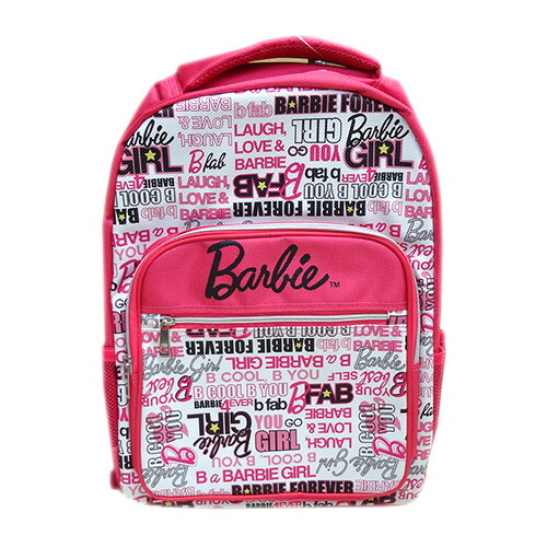 バービー Barbie うしろ側容器に並べる 英字白いこと 11596 Barbie 御徒面子 うしろ側 背嚢 かばん はたご屋界面   電子メイル便不可
