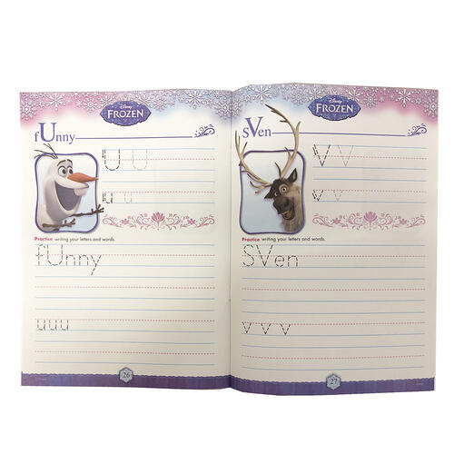 アナと雪の女王 アルファベット ローマ字 エルサ Frozen アナ アナ雪 勉強 女の子 ワークブック オラフ プリンセス 学習