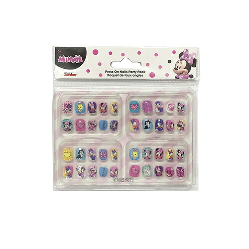 市場 ミニー キッズネイル 付け爪 キッズコスメ Minnie ミニーちゃん グッズ ネイルチップ ディズニー キッズ ネイルセット 40個入り