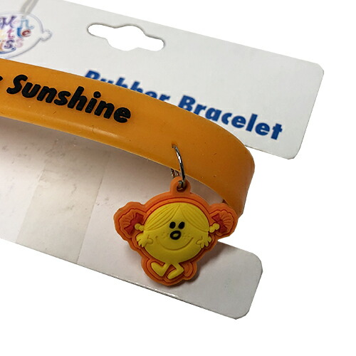 市場 Mr Men Little Miss ミスターメンリトルミス オレンジ ラバーブレスレット