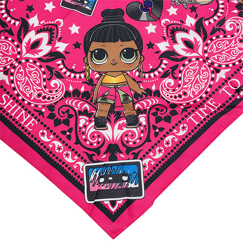 Lol バンダナ Bandana L O Lsurprise Lolサプライズ おしゃれ かわいい アメリカ インポート エルオーエル キッズ キャラクター グッズ スカーフ ピンク ブラック ペット ランチクロス ロック 三角巾 大人 女の子 女子 子供 海外 男の子 男子 輸入品 雑貨 黒 在庫