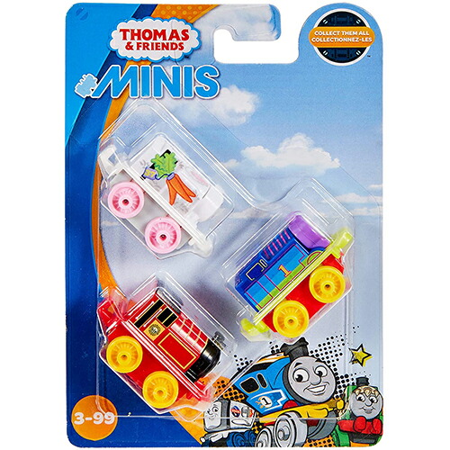 きかんしゃトーマス minis 3個セット ( BUNNY ) 15983c トーマス おもちゃ THOMAS MINIS ミニチュア ミニ フィギュア コレクション カラフル おもしろ キャラクター グッズ ビクター ロージー 輸入品 インポート 送料無料画像