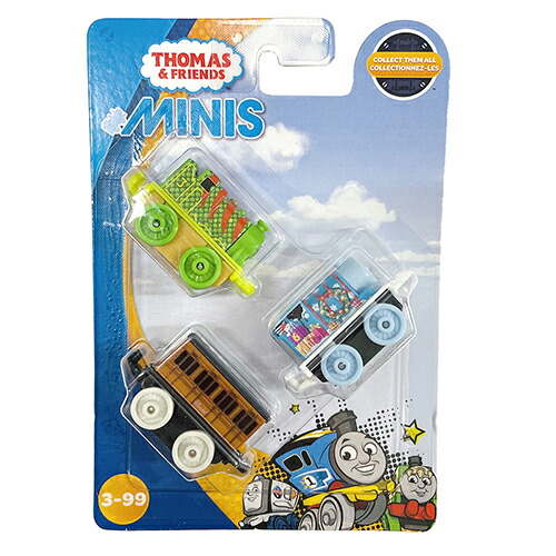 きかんしゃトーマス minis 3個セット ( Xmas PERCY ) 15983d トーマス おもちゃ THOMAS MINIS ミニチュア ミニ フィギュア コレクション カラフル おもしろ キャラクター グッズ パーシー クララベル ヘンリー 輸入品 インポート 送料無料画像