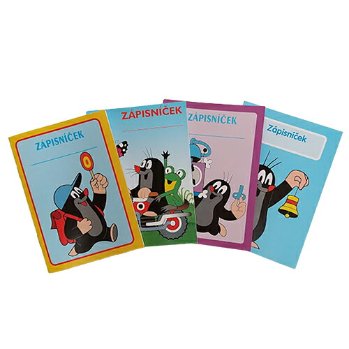 楽天市場】クルテク ミニノート A6サイズ 4冊 yts0183 Krtek チェコ