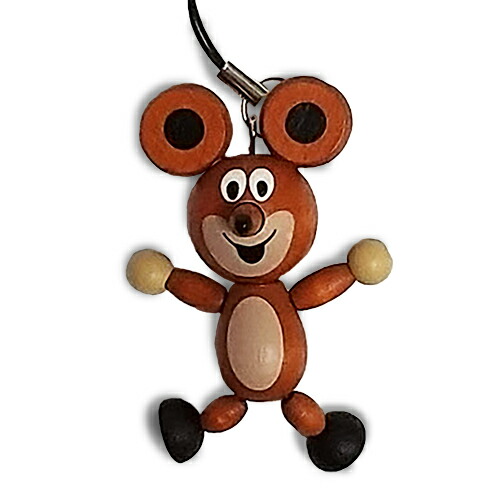 楽天市場】クルテク ボディキーチェーン 木製 (ネズミ) pud702b もぐら