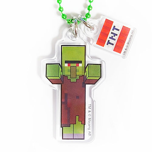 楽天市場】マインクラフト アクリルボールチェーンA ( 村人ゾンビ