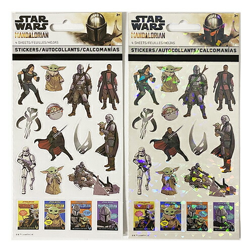 楽天市場】スターウォーズ ステッカー OVER300 ベビーヨーダ 4シート