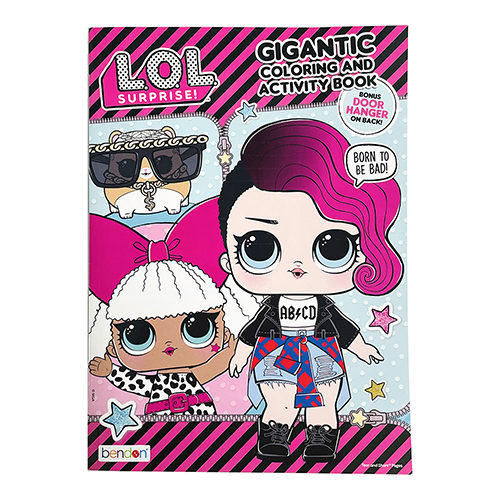 Lol Gigantic 女の子 ぬりえ ぬり絵 ハムスター エルオーエル アクテビティ ブック おもちゃ 海外 知育玩具 英語 塗り絵 b