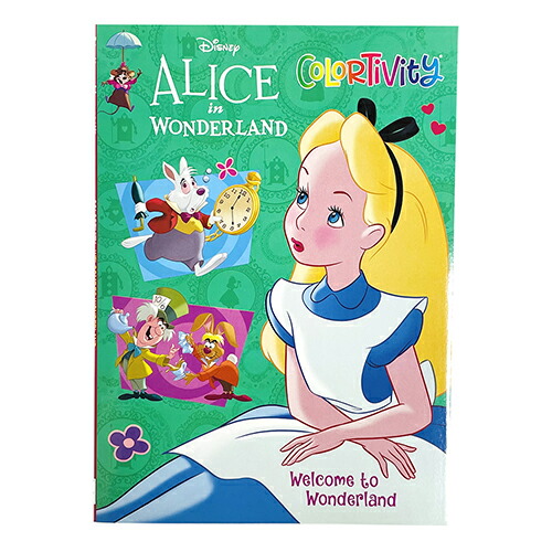 豊富なギフト 不思議の国のアリス ぬりえ グリーン b アリス ぬり絵 塗り絵 カラーリングブック アクティビティーブック 知育 英語 ディズニー Disney 輸入品 インポート Made In Usa Whitesforracialequity Org