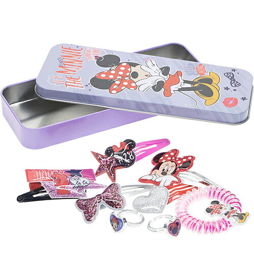 ミニー 缶ケース付き アクセ ミニーちゃん ヘアアクセサリーセット ディズニー アクセサリー 指輪 Disney リング グッズ ミニー 缶ケース付き アクセ ミニーちゃん ヘアアクセサリーセット ディズニー アクセサリー 指輪 Disney リング グッズ