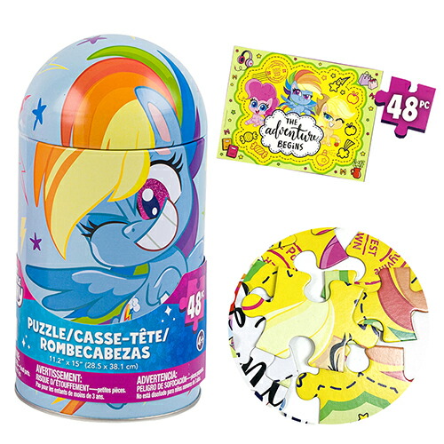 楽天市場】マイリトルポニー 缶入り パズル 48ピース ( レインボー