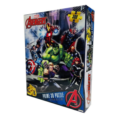 楽天市場】アベンジャーズ 300ピース 3D パズル ( 背景 ブルー