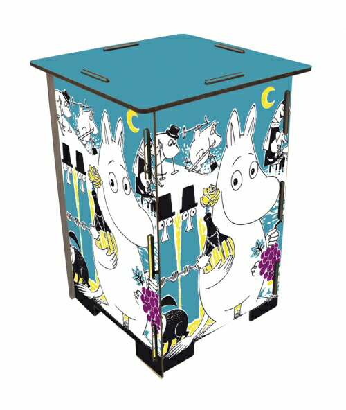 ムーミン　木製組み立てスツールPhotohocker　ターコイズ　WERKHAUS moomin　ドイツ　エコ　家具　グッズ　雑貨 メール便不可【10p】pud106