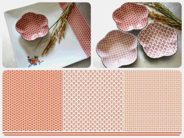 楽天市場】ポーセラーツ 転写紙【セット割】和柄3種類転写紙 朱赤&紺