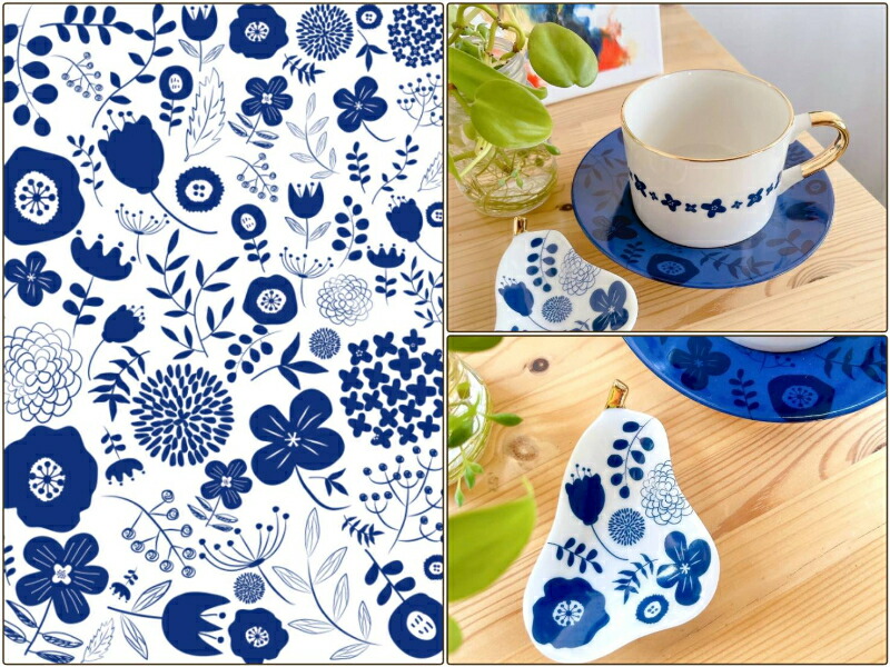 楽天市場】ポーセラーツ 転写紙 【セット割】北欧風 フラワー＆リーフ