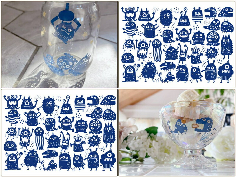 楽天市場】ポーセラーツ 転写紙【セット割】おちゃめモンスター転写紙