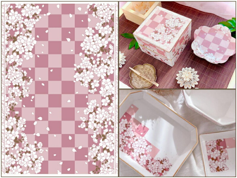 楽天市場】ポーセラーツ 転写紙 【白磁用・セット割】櫻の宴・櫻色