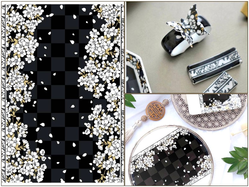 楽天市場】ポーセラーツ 転写紙 【白磁用・セット割】櫻の宴・櫻色