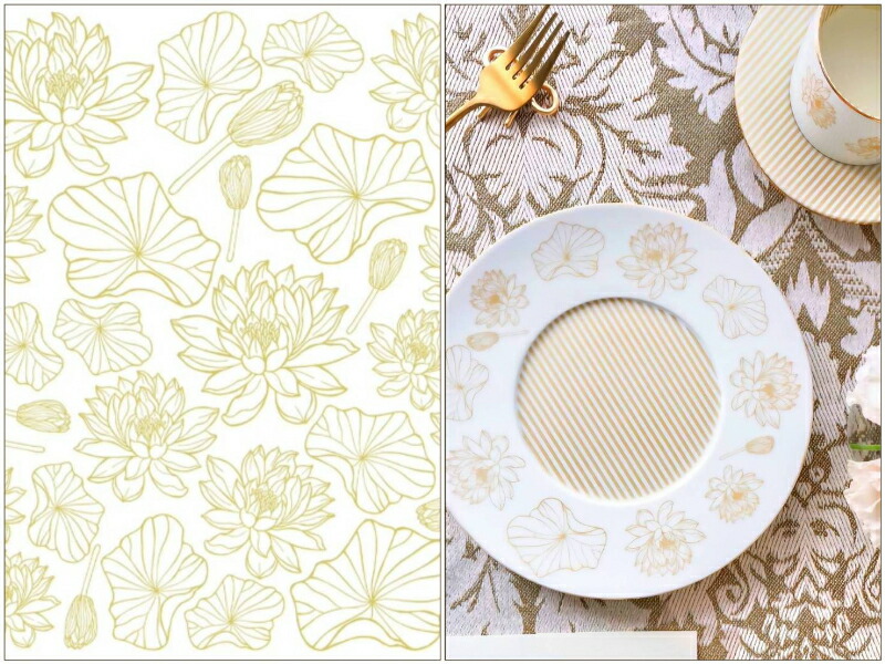 楽天市場】ポーセラーツ 転写紙【セット割】ロータスフラワー転写紙