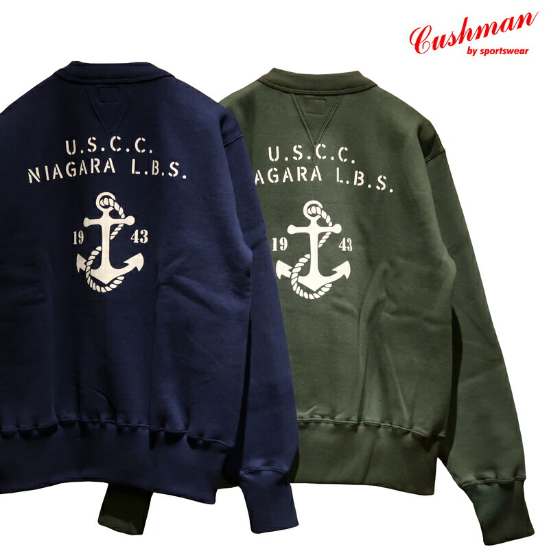 Man セット売り 楽天市場】【送料無料】 CUSHMAN（クッシュマン） SET IN SLEEVE SWEAT