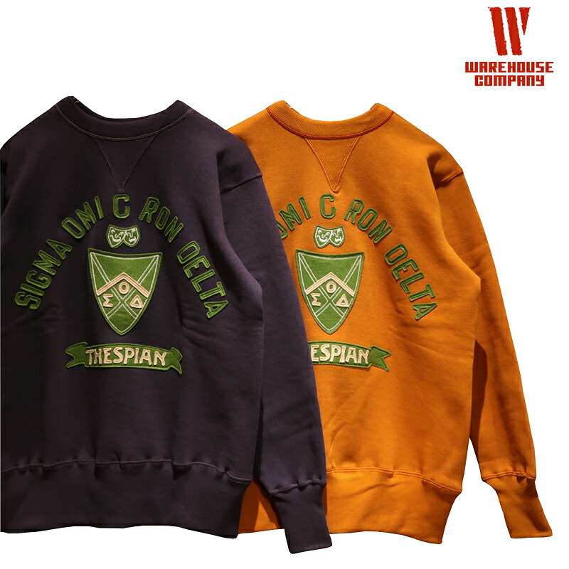 【送料無料】 WAREHOUSE(ウエアハウス) Lot.403 SWEAT “SIGMA OMICRON DELTA/シグマオミクロンデルタ” メンズ アメカジ スウェット ヴィンテージレプリカ セットインフリーダム丸胴 日本製|PORKY’S