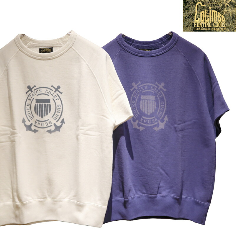 【貨物輸送無料】 COLIMBO（コリンボ） “Lagergeld Cut-off Sweat Shirt \"USCG WPG36\""/ラガーゲルドカットオフスウェットシャツ \""米岸辺差し固める隊 スペンサー\""” ZA-0408 メンズ アメカジ 半袖汗水 ミリタリー 日本製"