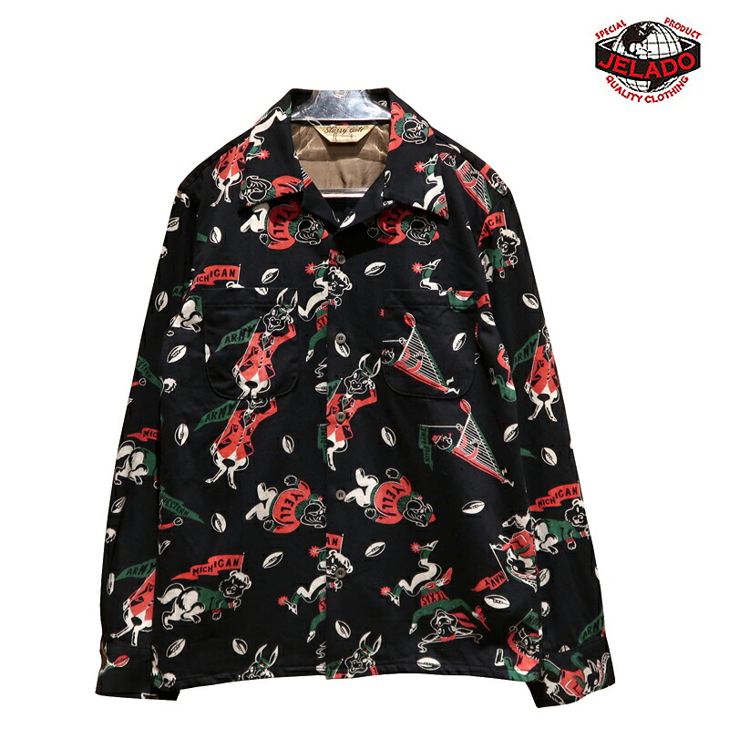 【送料無料】 JELADO（ジェラード） &ldquo;WESTCOAST SHIRT/ウエストコーストシャツ&rdquo; SG21106 メンズ アメカジ オープンカラーシャツ フットボール 日本製｜ＰＯＲＫＹ&rsquo;Ｓ