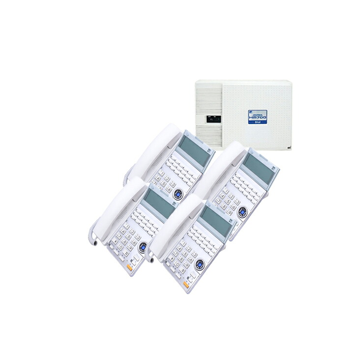 【中古商行為電話機/中古商行為電話機】【中古】 saxa HM700 Std 4台書き割り商行為電話機【商行為電話機/商行為電話機 お役目用 電話 卓上型】