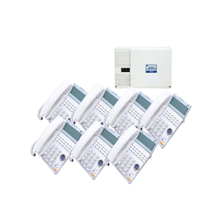 【中古商行為電話機/中古商行為電話機】【中古】 saxa HM700 Std 7台書き割り商行為電話機【商行為電話機/商行為電話機 御勤め用 電話 卓上型】