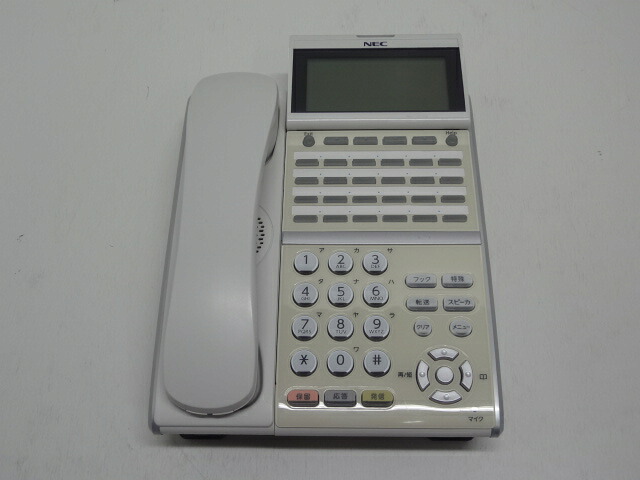【中古ビジネスホン/中古ビジネスフォン】【中古】 NEC AspireUX DT300 24ボタン多機能電話機 DTZ-24D-1D(WH)TEL 【ビジネスホン/ビジネスフォン 業務用 電話機 卓上型】
