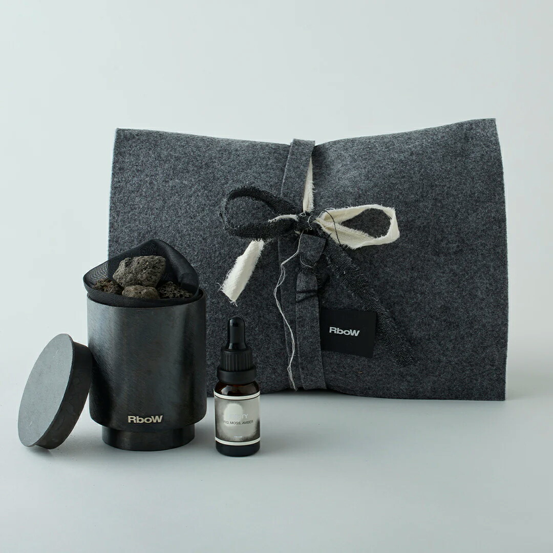 RboW アールボウ ディフューザー オイル セット EMPTY BOOK STORE WOVEN LIME OooooF 全4種 ルームフレグランス ストーン 芳香剤 部屋用 アートな空間|Mood or Nature