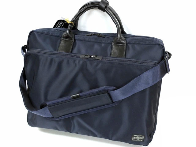 ポーター タイム 3WAYブリーフケース 655-08296 PORTER TIME B4サイズ 15inchPC対応 1層式 ネイビー｜Ａ-ＯＮＥ