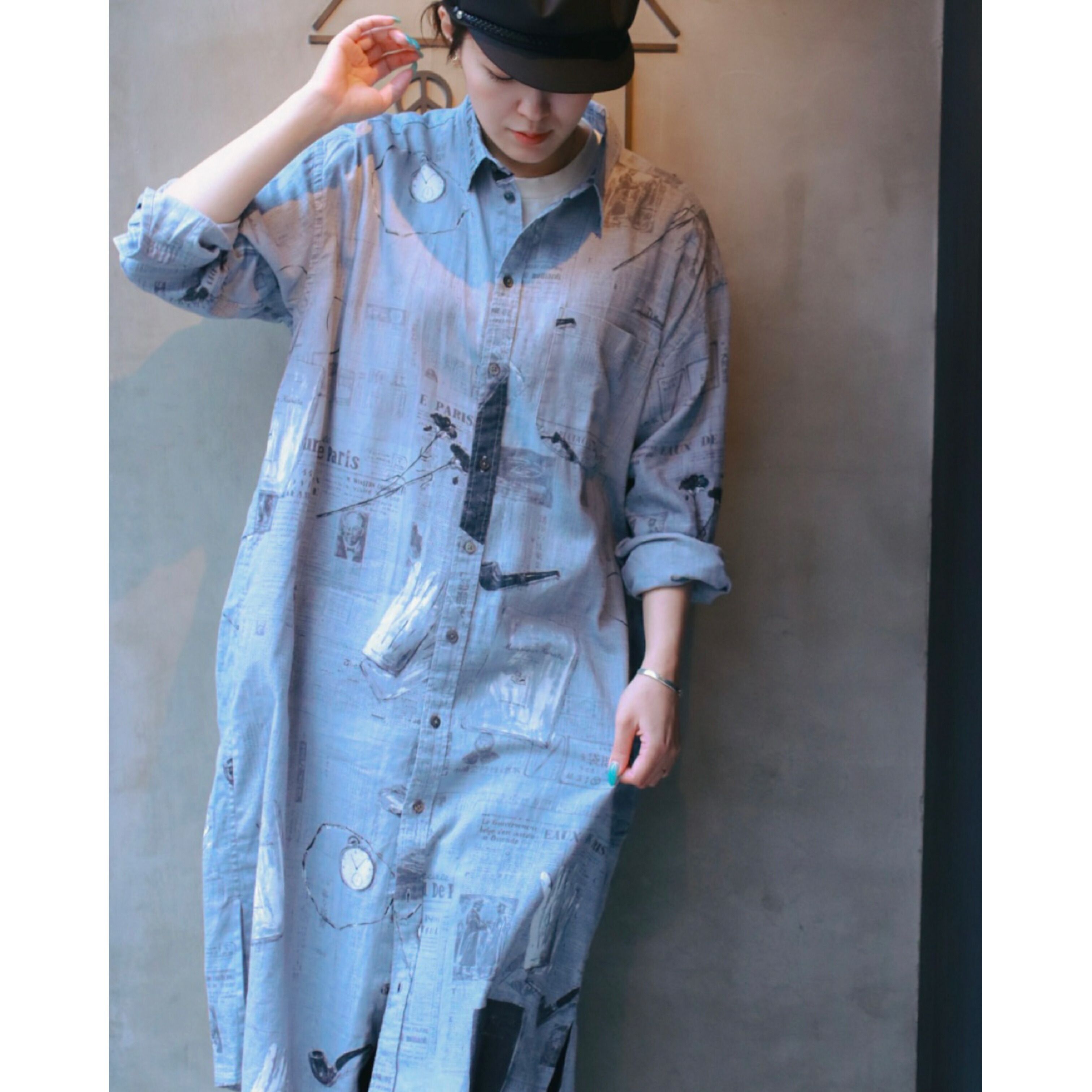 PORTER CLASSIC（ポータークラシック）MONSIEUR KURATA COTTON LINEN LONG SHIRT｜ポータークラシック京都