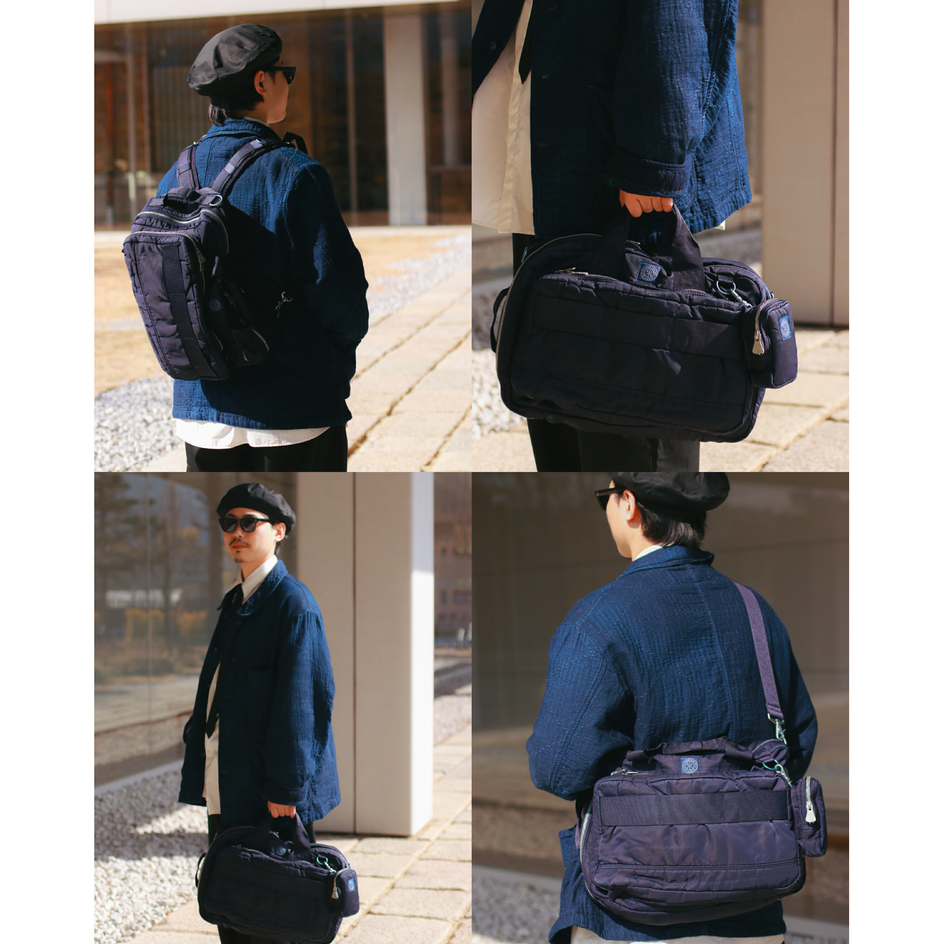 PORTER CLASSIC（ポータークラシック）SUPER NYLON 3WAY BRIEFCASE M｜ポータークラシック京都