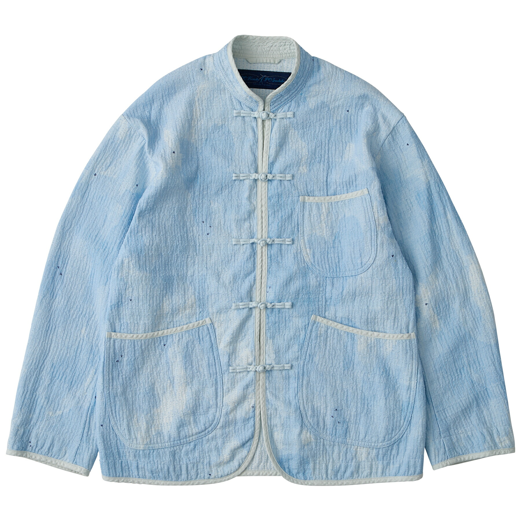 PORTER CLASSIC(ポータークラシック)PAINTED SASHIKO WATERCOLOR CHINESE JACKET|ポータークラシック京都