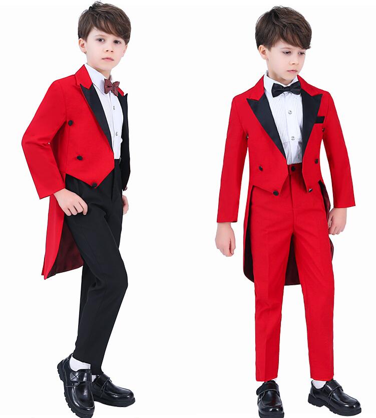 子供燕尾服 男の子 タキシード 子供スーツ フォーマルスーツセット 紳士服 ジャケット ズボン シャツ スーツ4点セット5点セット キッズ 男の子 礼服 ピアノ発表会 演奏会 王子様 結婚式 入学式 卒業式 お誕生日 パーティー ダンス 舞台衣装 ステージ衣装 オペラ 110-170cm