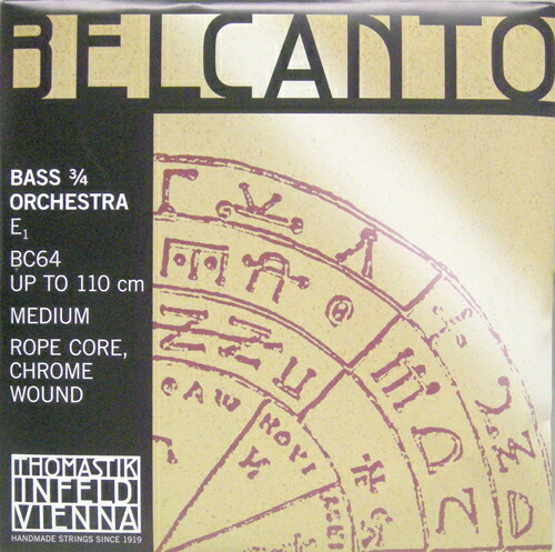 Belcanto ベルカント　コントラバス弦　4E(BC64)
