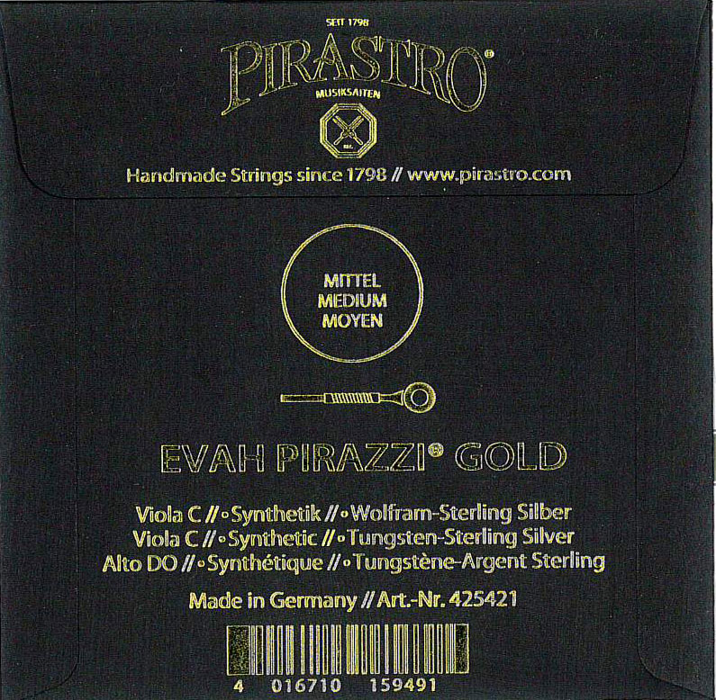 楽天市場】【Evah Pirazzi】エヴァ ピラッツィ ビオラ弦 セット(1A