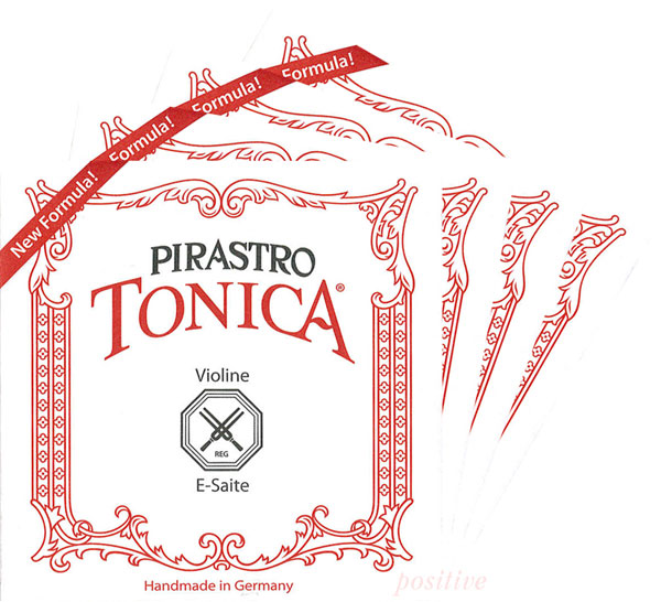 【Tonica】トニカ バイオリン弦 セット（1E\u003dアルミ巻/3D\u003dシルバー・4128)