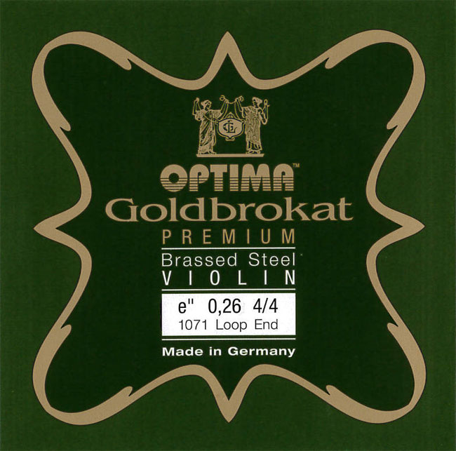 Goldbrokat PREMIUM <Brassed Steel>ゴールドブラカット バイオリン弦 プレミアム・ブラススチール 1E