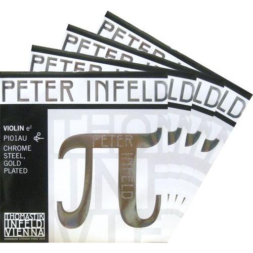 【PETER Infeld】ペーターインフェルドバイオリン弦 セット（1E=ゴールドメッキ・AU/3D=シルバー巻・PI03A）｜弦楽器専門店【ポジティブ】