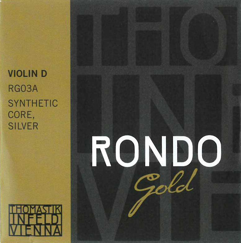 【RONDO GOLD】ロンドゴールド バイオリン弦　3D(シルバー／RG03A1)