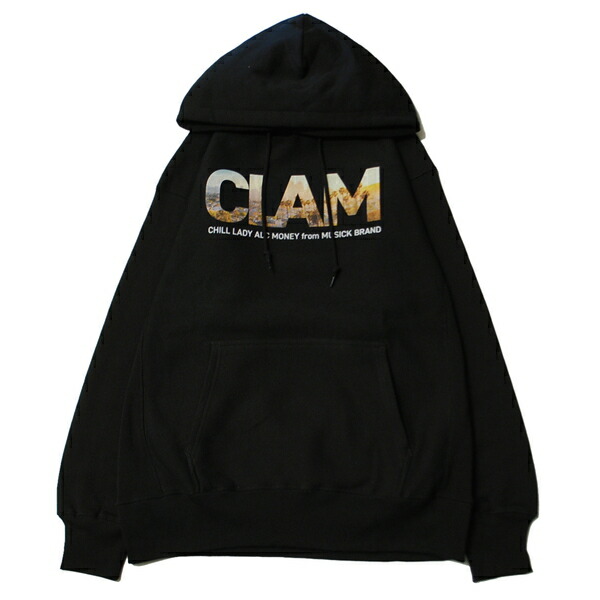 ミュージック MUSICK LIFESTYLE CLAM IN DA LOS HOODIE BLACK / ブラック フード パーカー パームツリー ロサンゼルス LA 8,193円