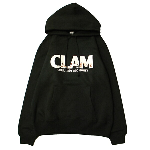 ミュージック MUSICK LIFESTYLE CLAM IN DA LADY HOODIE BLACK / ブラック フード パーカー